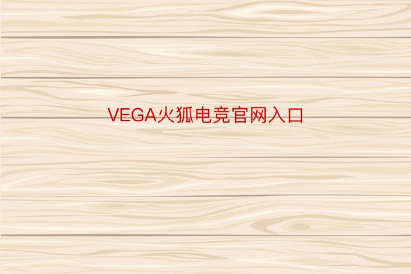 VEGA火狐电竞官网入口